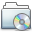 CD Folder Graphite Smooth Icon 32x32 png